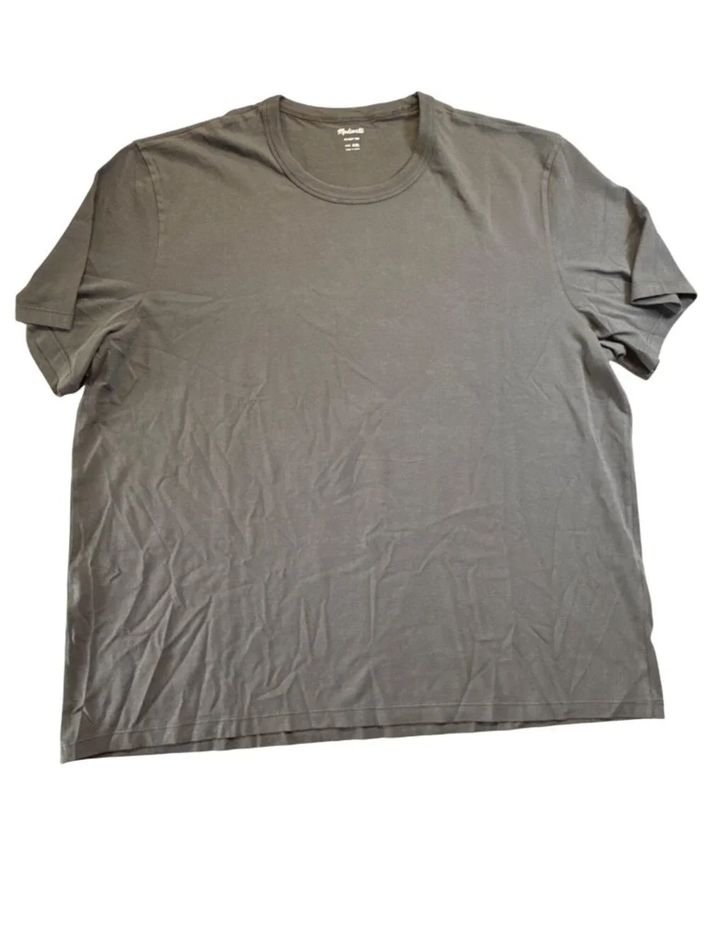 Madewell Mens Garment-Dyed Allday Crewneck Tee~Size XXL~Black Coal NWT L12 13 - Picture 5 of 7
